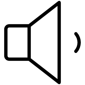 Speaker Low Thin Icon from Phosphor Thin Set