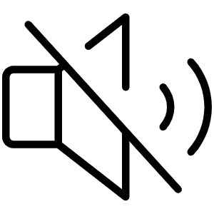 Speaker Slash Thin Icon from Phosphor Thin Set