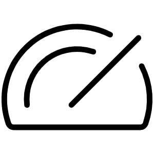 Speedometer Thin Icon from Phosphor Thin Set