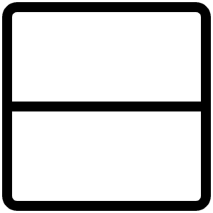Square Split Vertical Thin Icon from Phosphor Thin Set