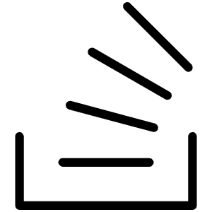 Stack Overflow Logo Thin Icon from Phosphor Thin Set