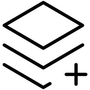 Stack Plus Thin Icon from Phosphor Thin Set