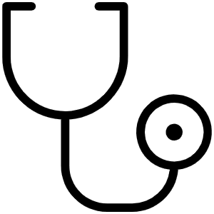 Stethoscope Thin Icon from Phosphor Thin Set