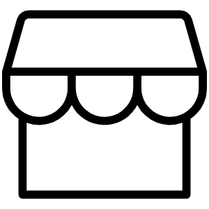 Storefront Thin Icon from Phosphor Thin Set