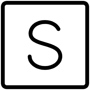 Stripe Logo Thin Icon from Phosphor Thin Set