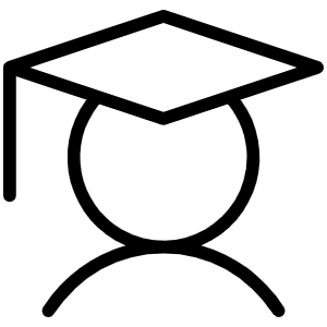 Student Thin Icon from Phosphor Thin Set