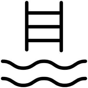 Swimming Pool Thin Icon from Phosphor Thin Set
