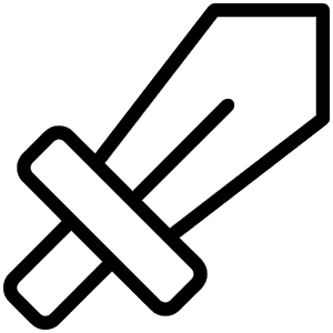 Sword Thin Icon from Phosphor Thin Set