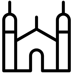Synagogue Thin Icon from Phosphor Thin Set