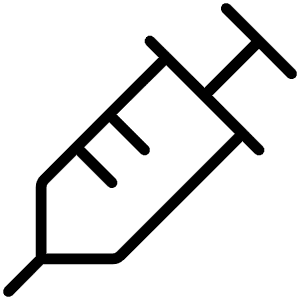 Syringe Thin Icon from Phosphor Thin Set