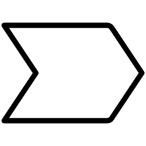 Tag Chevron Thin Icon from Phosphor Thin Set