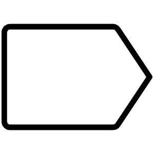 Tag Simple Thin Icon from Phosphor Thin Set