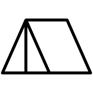 Tent Thin Icon from Phosphor Thin Set