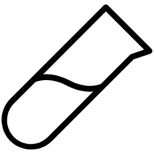 Test Tube Thin Icon from Phosphor Thin Set