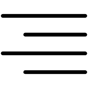Text Align Right Thin Icon from Phosphor Thin Set