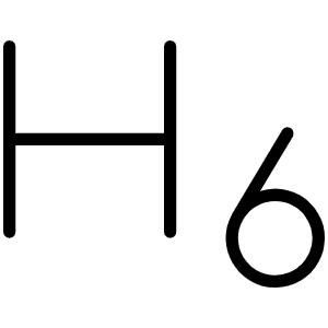 Text H Six Thin Icon from Phosphor Thin Set