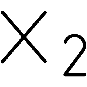 Text Subscript Thin Icon from Phosphor Thin Set