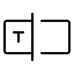 Textbox Thin Icon from Phosphor Thin Set