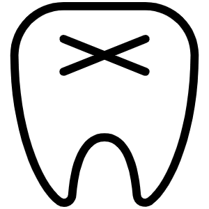 Tooth Thin Icon from Phosphor Thin Set