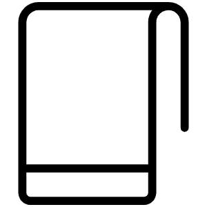 Towel Thin Icon from Phosphor Thin Set