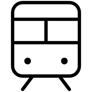 Train Thin Icon from Phosphor Thin Set