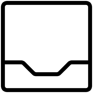 Tray Thin Icon from Phosphor Thin Set