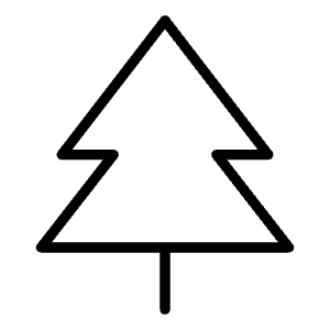 Tree Evergreen Thin Icon from Phosphor Thin Set