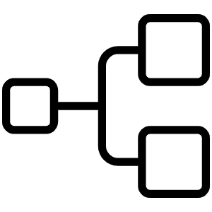 Tree Structure Thin Icon from Phosphor Thin Set