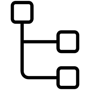 Tree View Thin Icon from Phosphor Thin Set