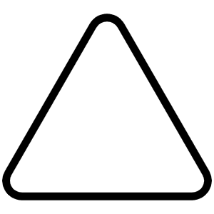 Triangle Thin Icon from Phosphor Thin Set