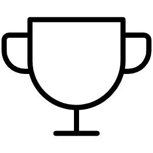 Trophy Thin Icon from Phosphor Thin Set