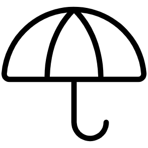 Umbrella Thin Icon from Phosphor Thin Set