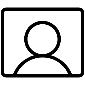 User Rectangle Thin Icon from Phosphor Thin Set