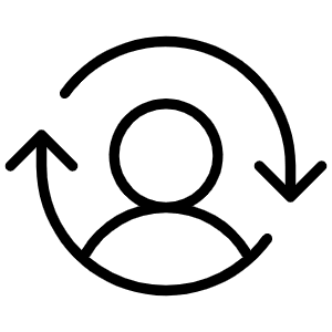 User Switch Thin Icon from Phosphor Thin Set