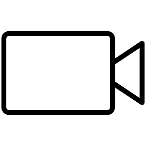 Video Camera Thin Icon from Phosphor Thin Set