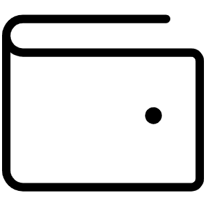 Wallet Thin Icon from Phosphor Thin Set