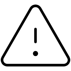 Warning Thin Icon from Phosphor Thin Set