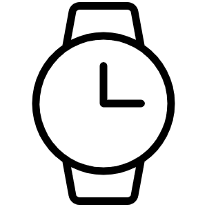 Watch Thin Icon from Phosphor Thin Set