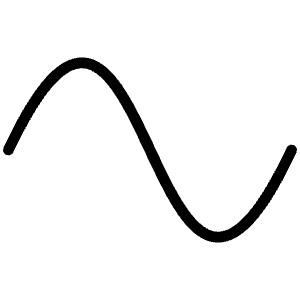 Wave Sine Thin Icon from Phosphor Thin Set