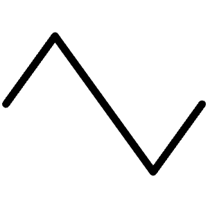 Wave Triangle Thin Icon from Phosphor Thin Set