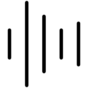 Waveform Thin Icon from Phosphor Thin Set
