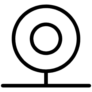 Webcam Thin Icon from Phosphor Thin Set