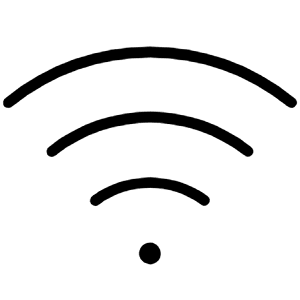 Wifi High Thin Icon from Phosphor Thin Set