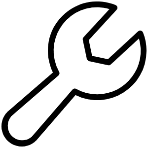 Wrench Thin Icon from Phosphor Thin Set