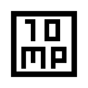 10mp Icon from Sharp Line - Material Symbols Set
