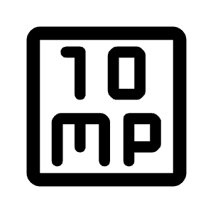 10mp Icon from Rounded Line - Material Symbols Set