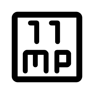 11mp Icon from Rounded Line - Material Symbols Set