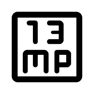 13mp Icon from Rounded Line - Material Symbols Set