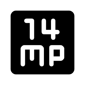 14mp Fill Icon from Rounded Fill - Material Symbols Set