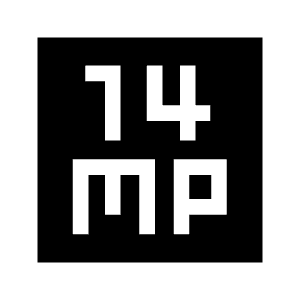 14mp Fill Icon from Sharp Fill - Material Symbols Set